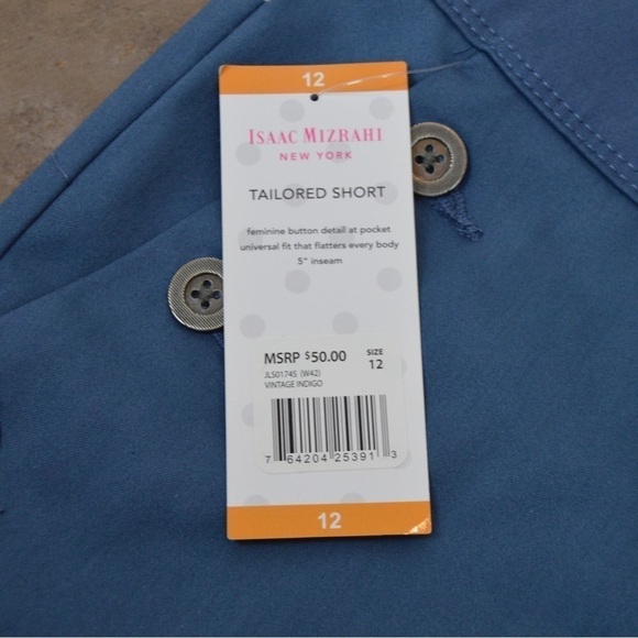 Isaac Mizrahi New York Sailor Style Button Front - Picture 7 of 7